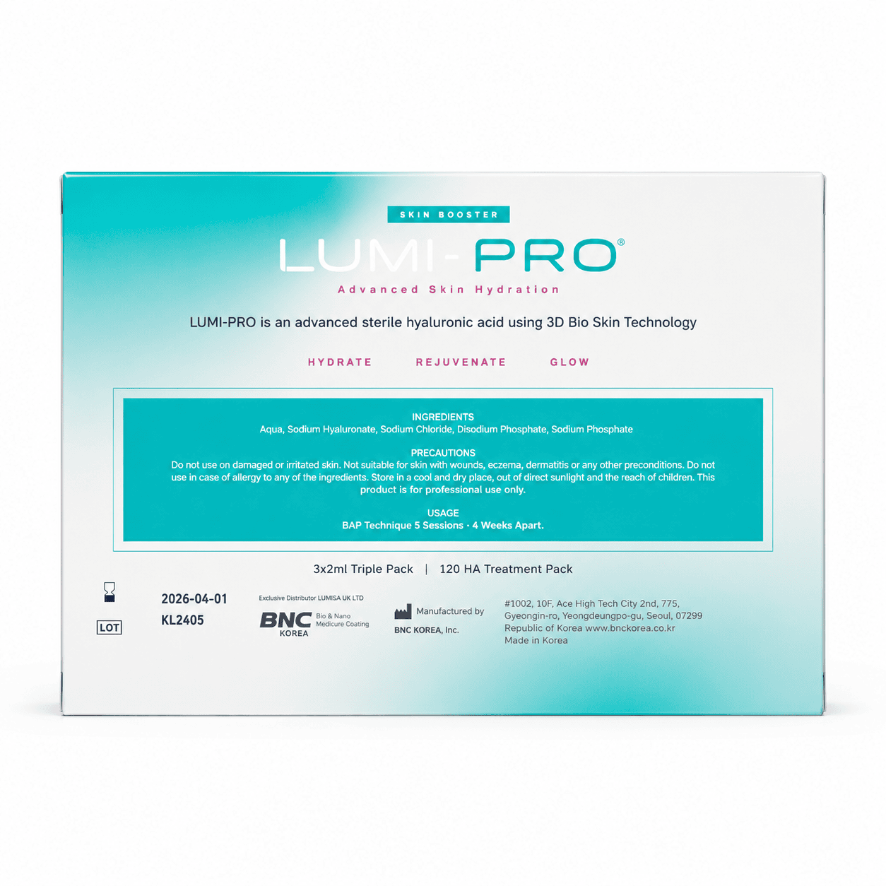 LUMI-PRO Skin Booster Triple pack – 3 x 2ml - Image 2
