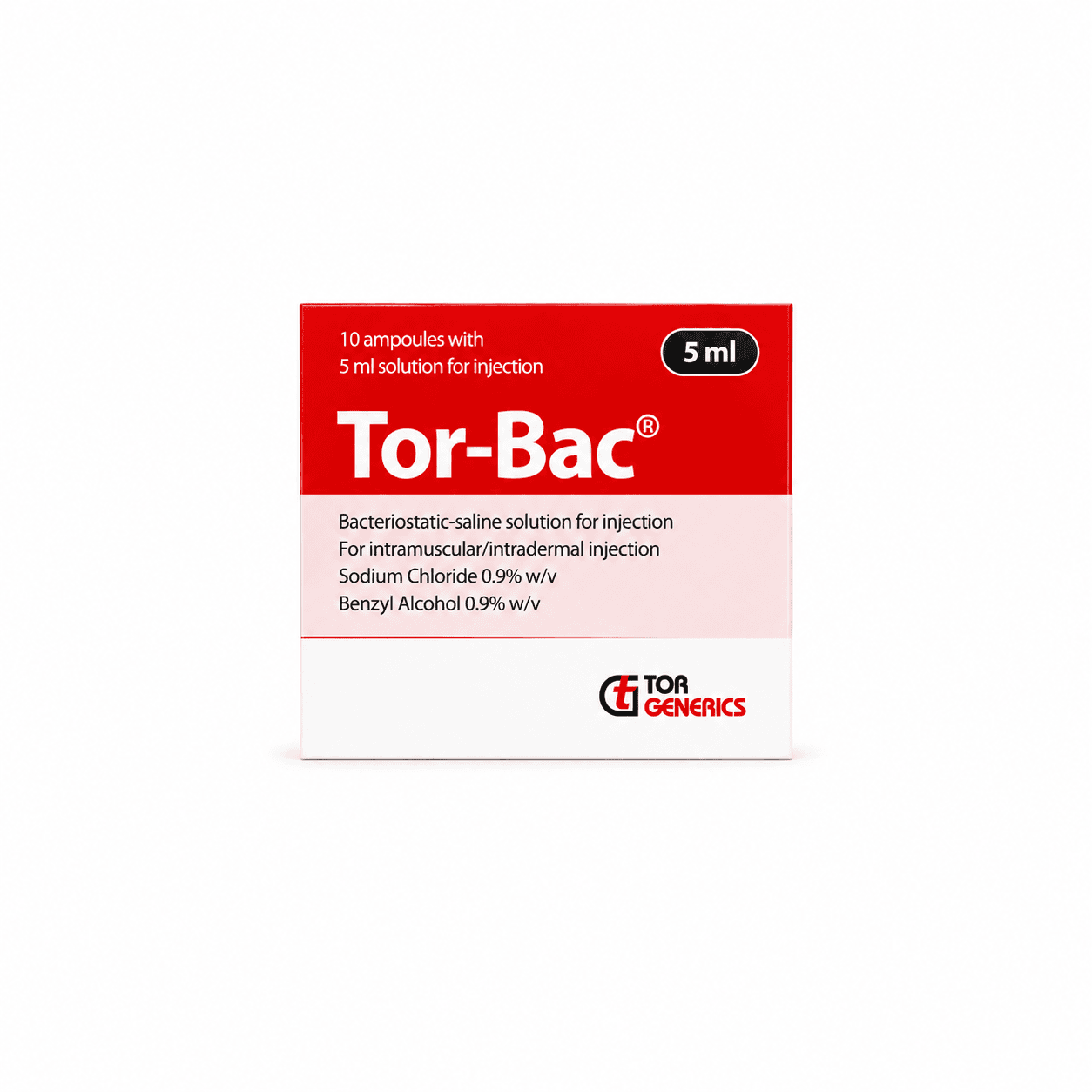 Tor-Bac Saline 5ml (Single Vial) - Image 2
