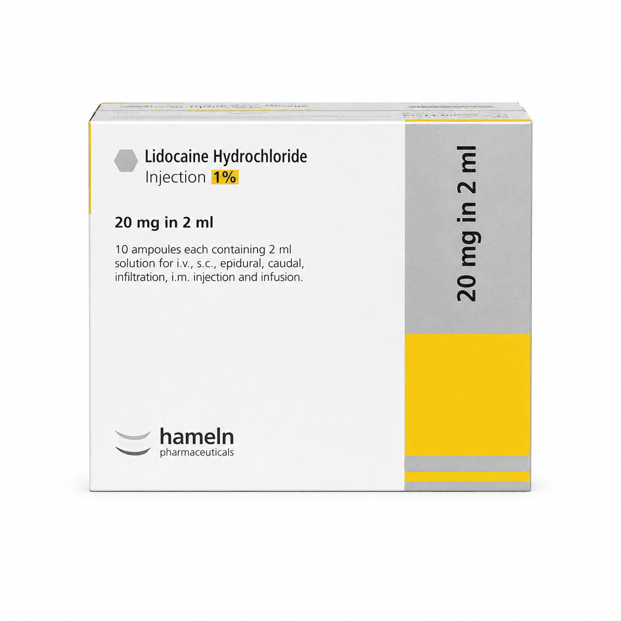 Lidocaine 20mg/2ml 1% (Single) - Image 2