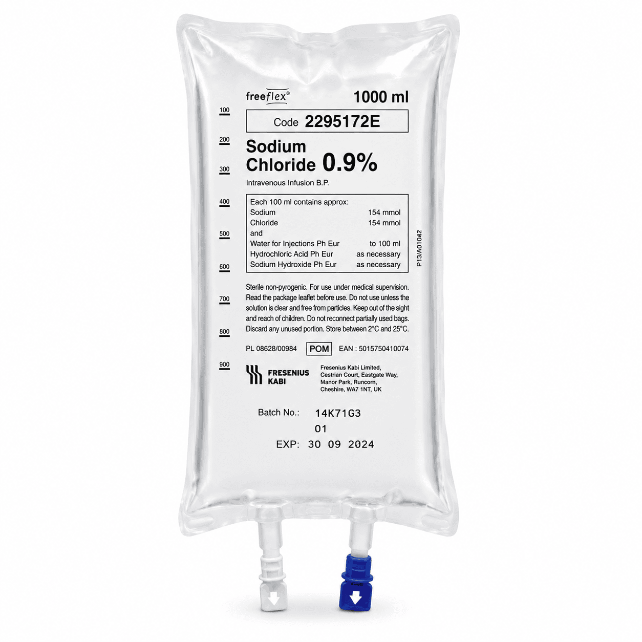 Sodium Chloride 0.9% (1000ml)