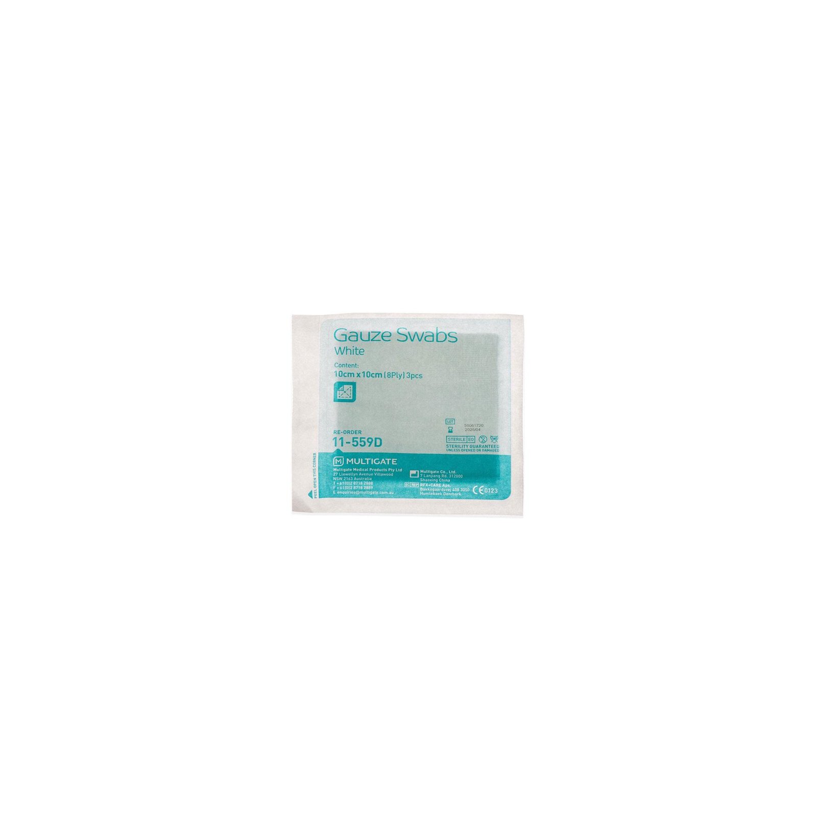 Gauze Swabs 8ply 10cm x 10cm