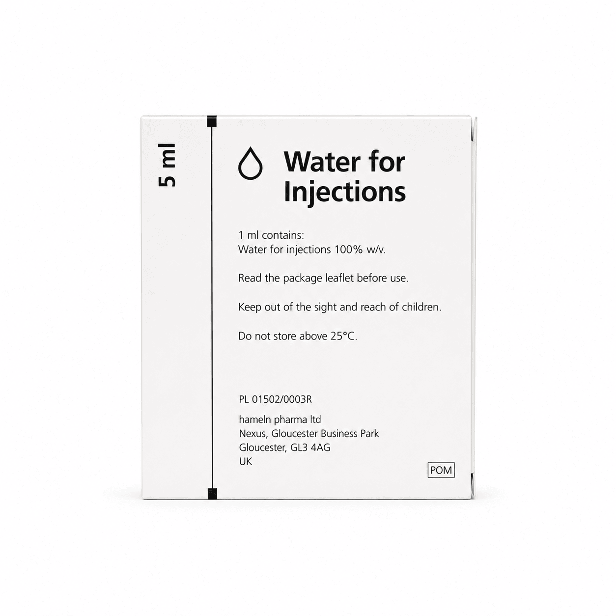 Water for Injection 5ml (10 Pack) - Image 2